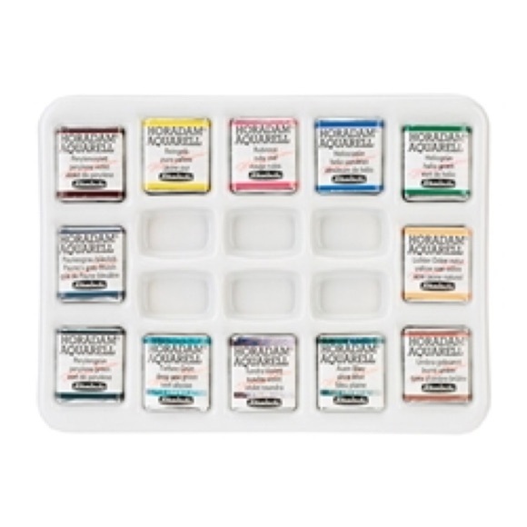 Schmincke Horadam Aquarell metal box Inspiration Set of 12, 2 Watercolor Pads - Picture 9 of 9